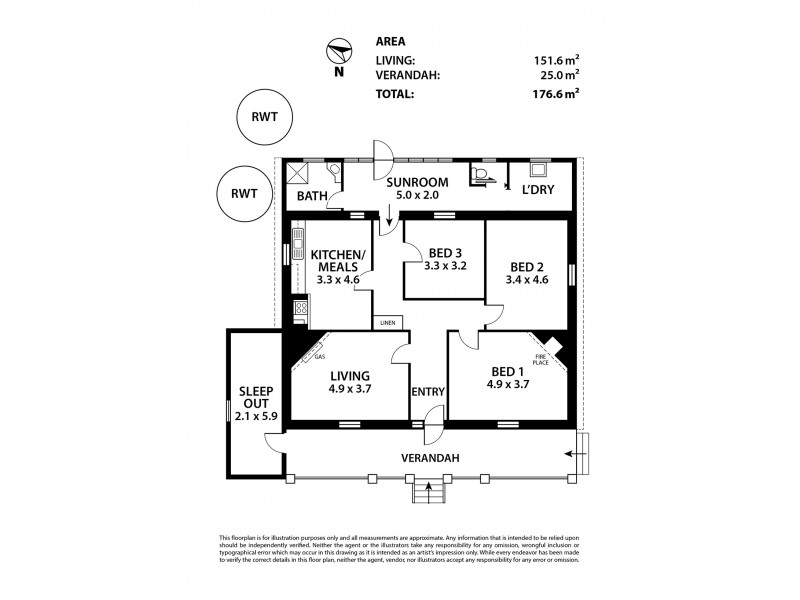6 Alfred Place, Strathalbyn SA 5255 Floorplan