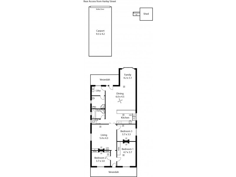58 Park Street, Hyde Park SA 5061 Floorplan