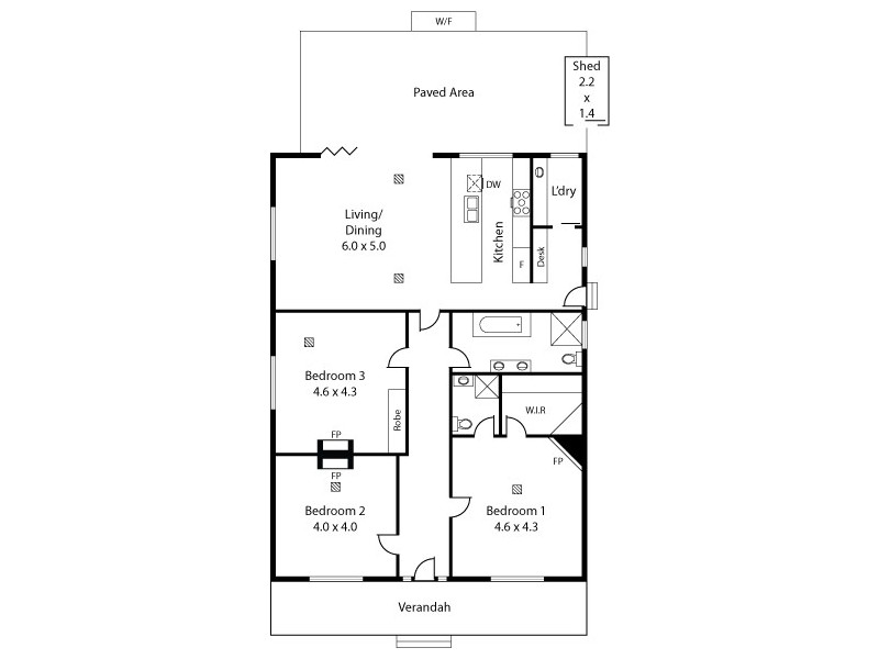 16 Dryden Road, Black Forest SA 5035 Floorplan