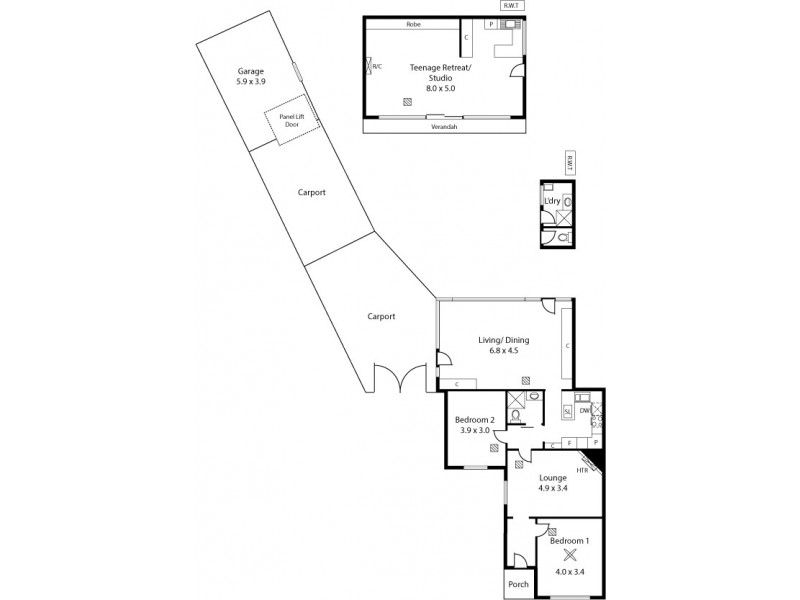 2/29 Allen Grove, Unley SA 5061 Floorplan