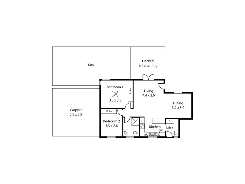 2/10 Henry Street, Clarence Park SA 5034 Floorplan