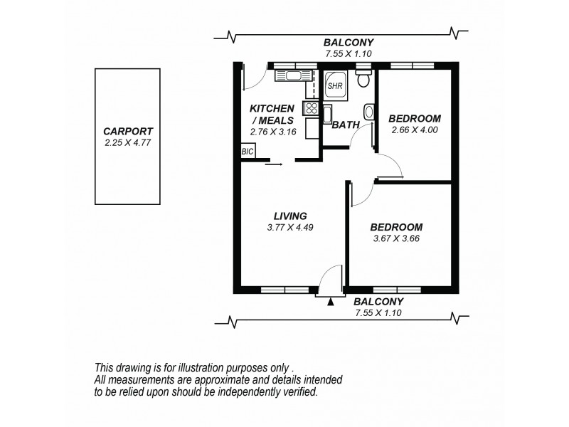 9/52 George Street, Clarence Park SA 5034 Floorplan