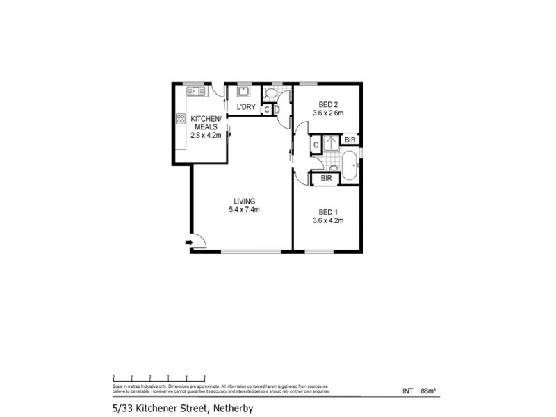 5/33 Kitchener Street, Netherby SA 5062 Floorplan