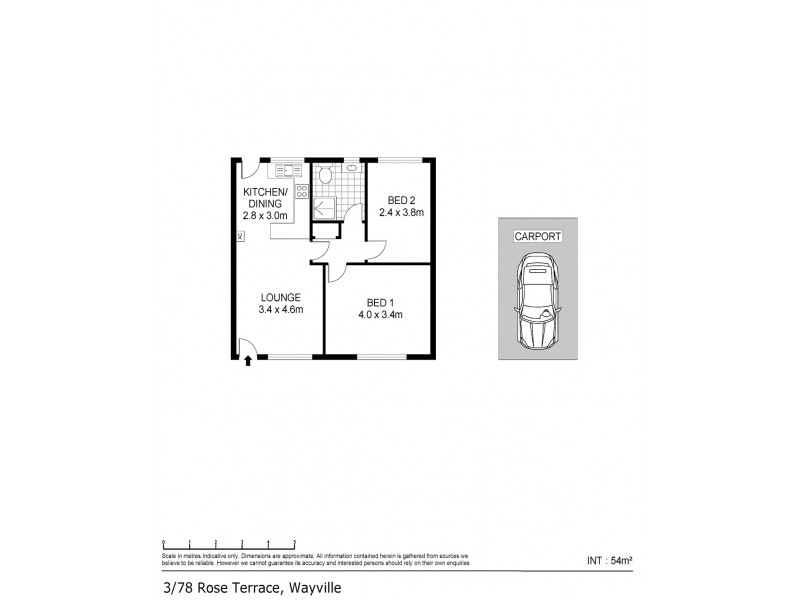 Unit 3/78 Rose Terrace, Wayville SA 5034 Floorplan