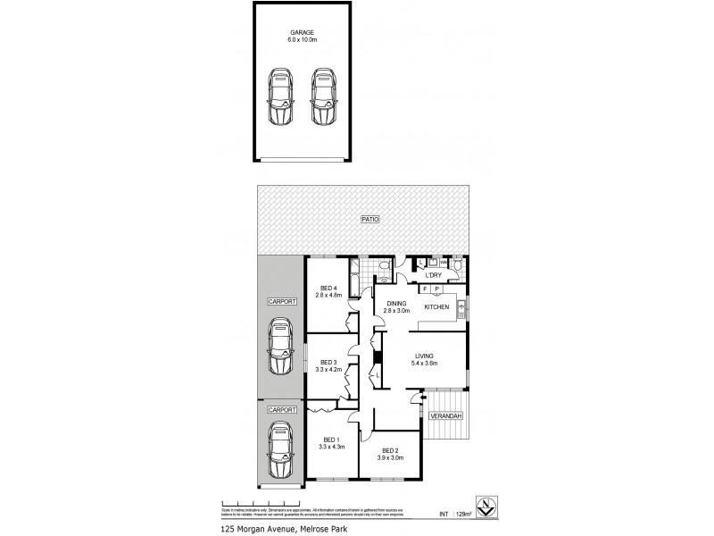 125 Morgan Avenue, Melrose Park SA 5039 Floorplan