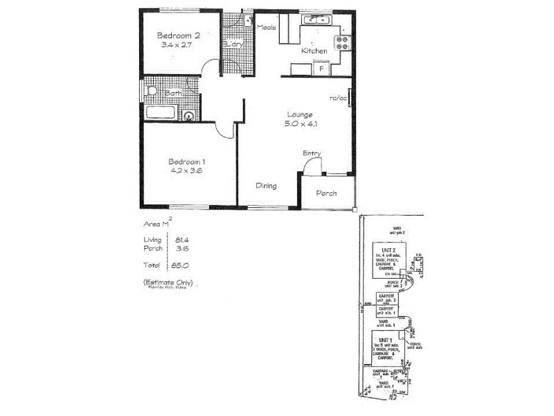 Unit 1/12 Galpin Avenue, Victor Harbor SA 5211 Floorplan