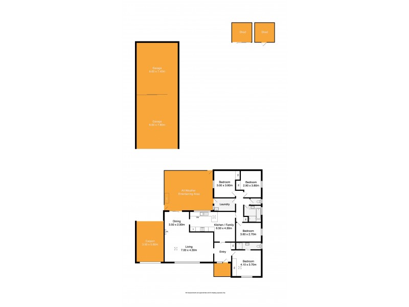 7 Ives Crescent, Mccracken SA 5211 Floorplan