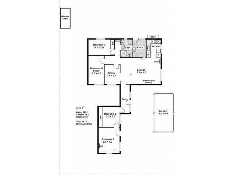 3 Leworthy Street, Victor Harbor SA 5211 Floorplan