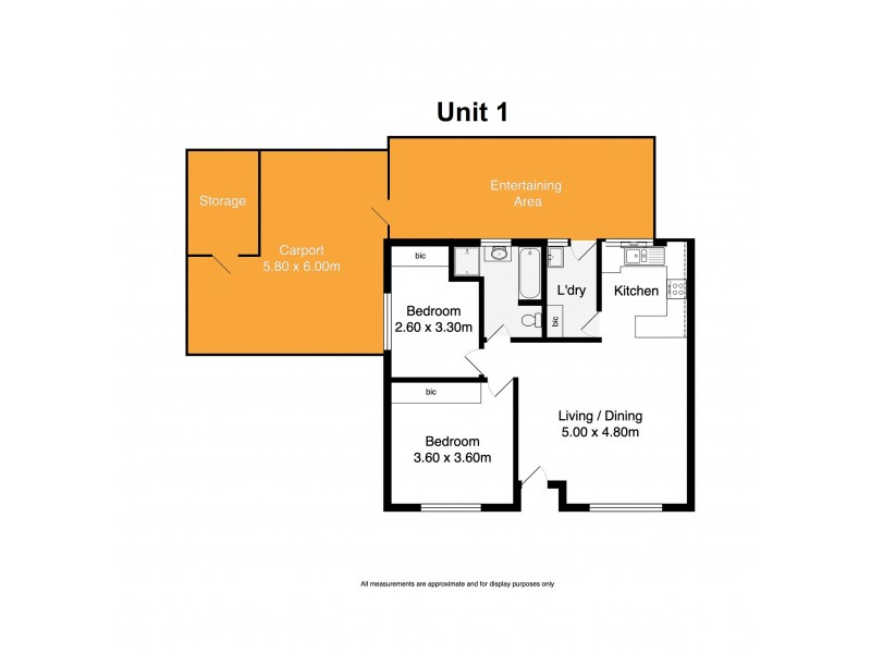 Unit 1 – 4/16 Hill Street, Victor Harbor SA 5211 Floorplan