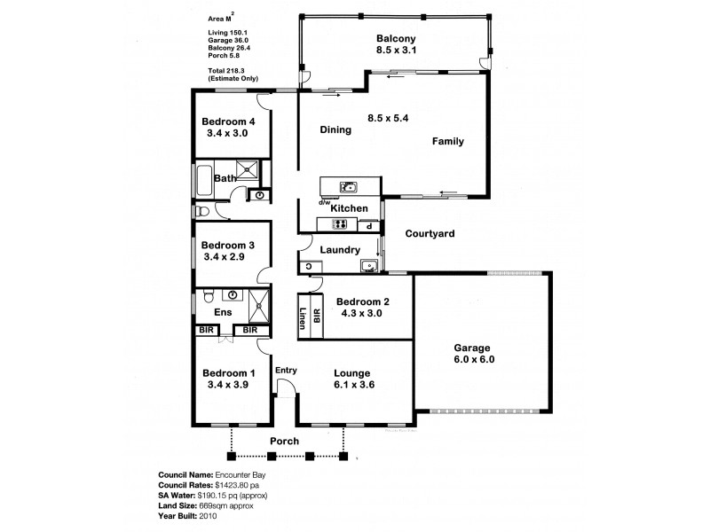 43 Battye Road, Encounter Bay SA 5211 Floorplan