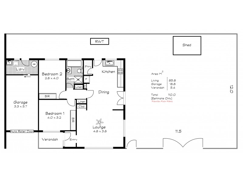 2/36 William Street, Victor Harbor SA 5211 Floorplan