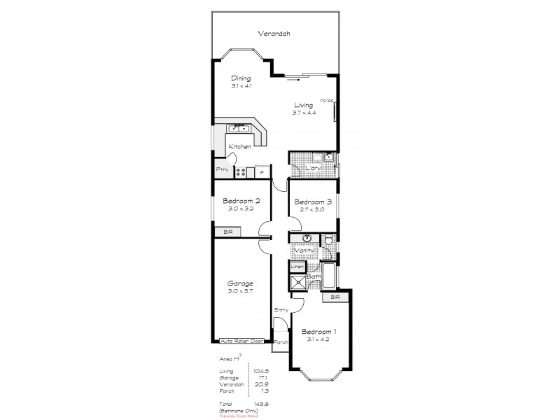 7 Africaine Drive, Mccracken SA 5211 Floorplan