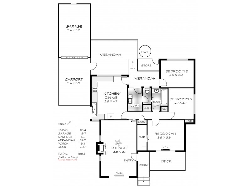 13 Surrey Avenue, Victor Harbor SA 5211 Floorplan