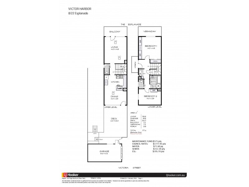 8/22 Esplanade, Victor Harbor SA 5211 Floorplan