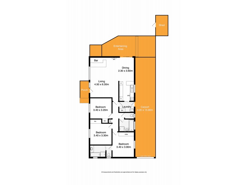 13 Anderson Grove, Mccracken SA 5211 Floorplan