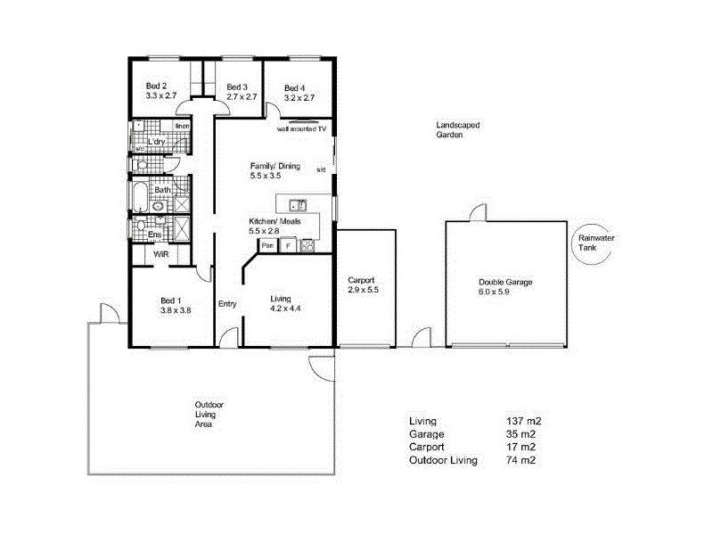 1 Gare Court, Victor Harbor SA 5211 Floorplan