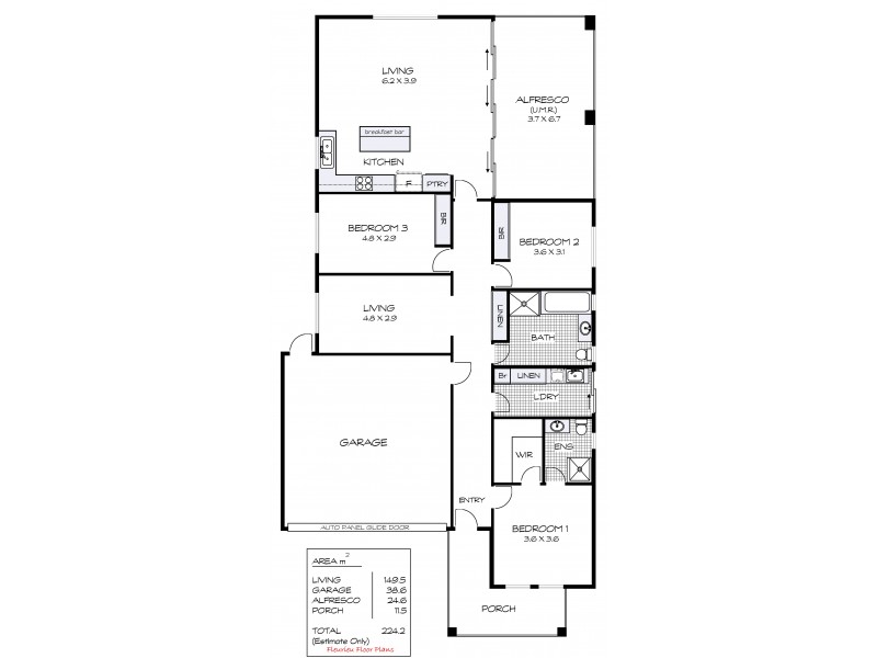 22 Africaine Drive, Mccracken SA 5211 Floorplan
