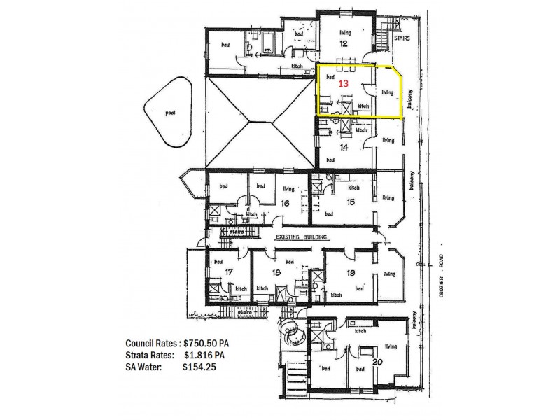 Unit 13/14-16 Crozier road, Victor Harbor SA 5211 Floorplan