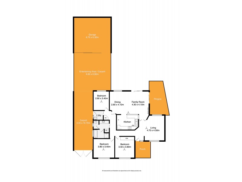 1 Ostend Crescent, Hayborough SA 5211 Floorplan