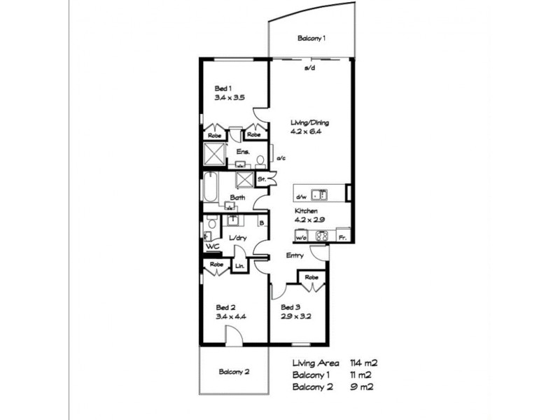 Apartment 21/2 Solway Crescent, Encounter Bay SA 5211 Floorplan