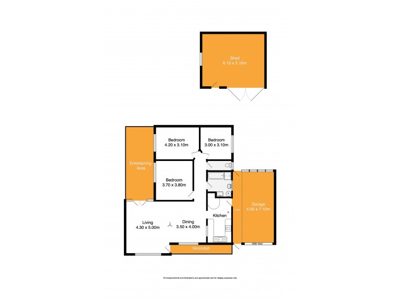 12 Donegal Street, Mccracken SA 5211 Floorplan