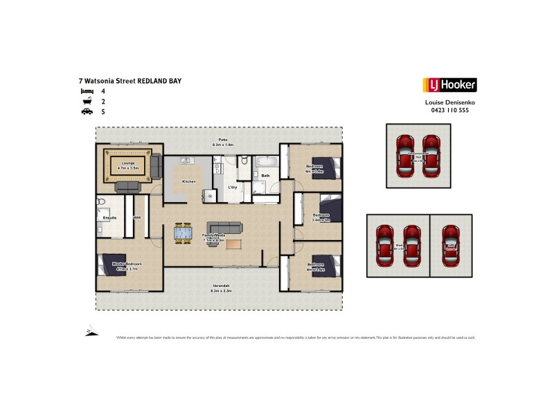 7 Watsonia Street, Redland Bay QLD 4165 Floorplan