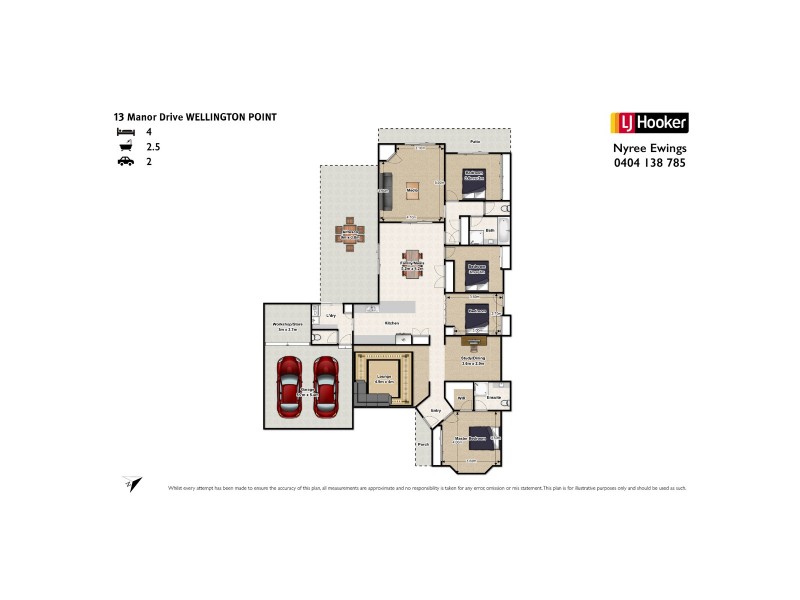 13 Manor Drive, Wellington Point QLD 4160 Floorplan