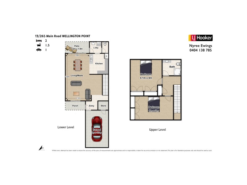 13/265 Main Road, Wellington Point QLD 4160 Floorplan