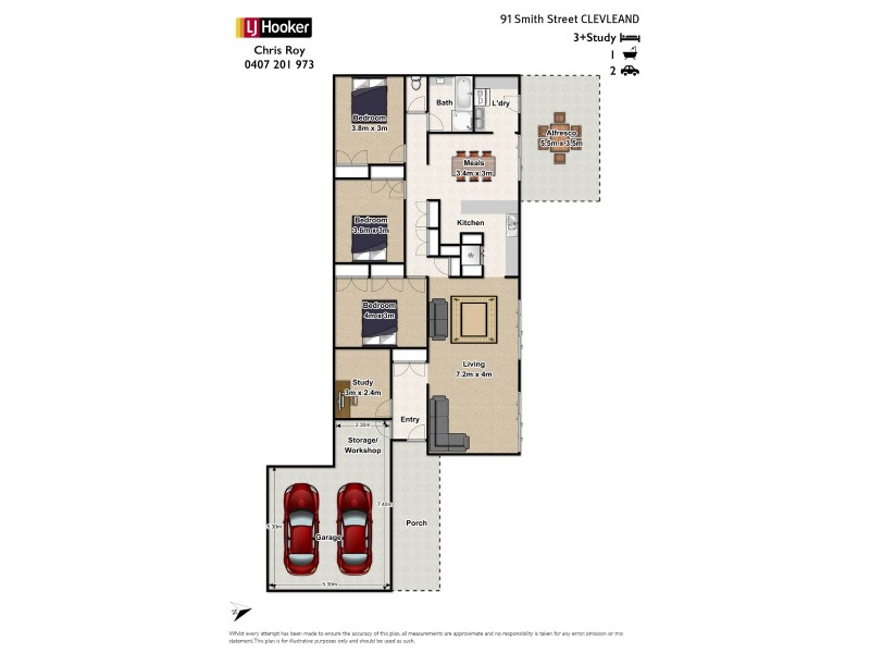 91 Smith Street, Cleveland QLD 4163 Floorplan
