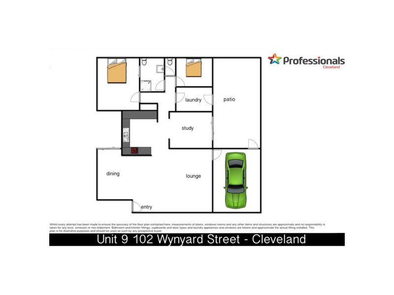 9/102 Wynyard Street, Cleveland QLD 4163 Floorplan