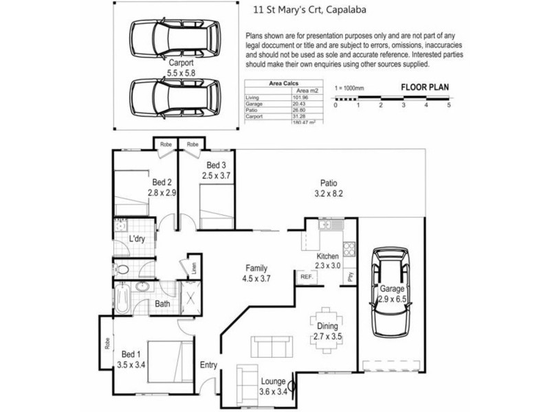 11 St Marys Court, Capalaba QLD 4157 Floorplan