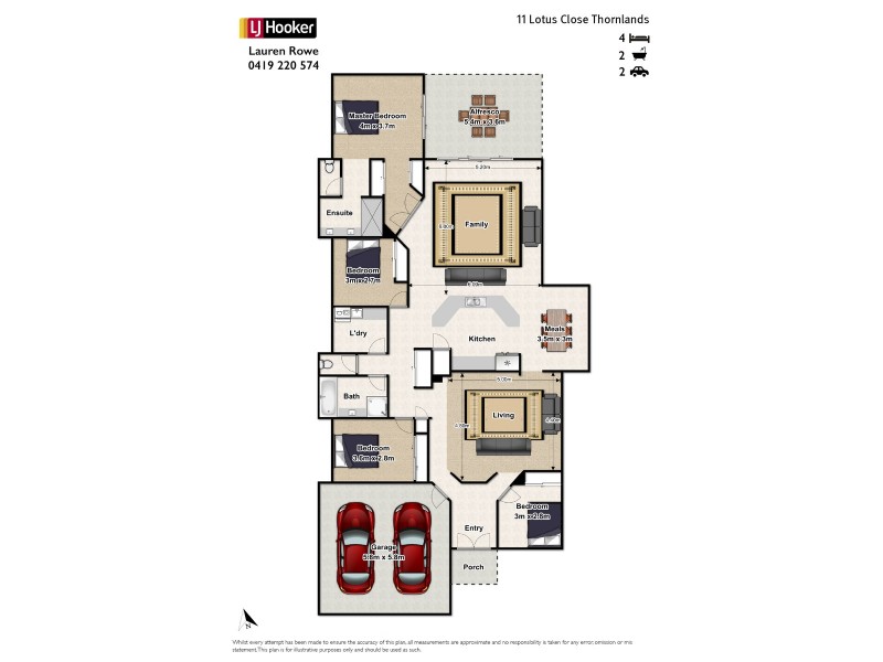 11 Lotus Close, Thornlands QLD 4164 Floorplan
