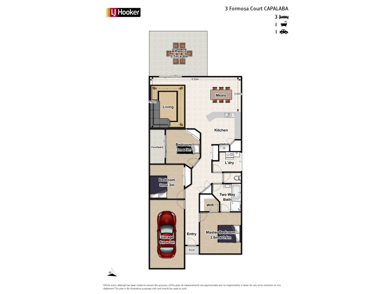 3 Formosa Court, Capalaba QLD 4157 Floorplan