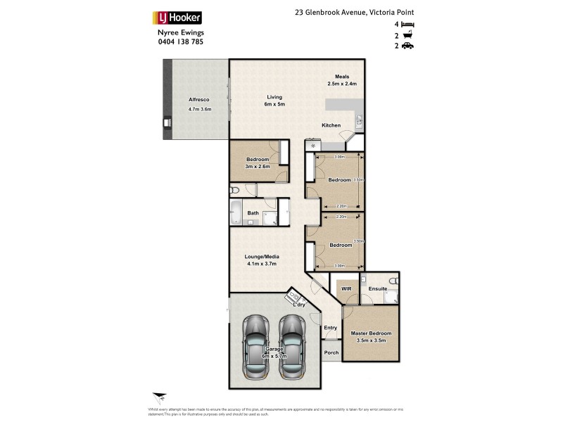 23 Glenbrook Avenue, Victoria Point QLD 4165 Floorplan