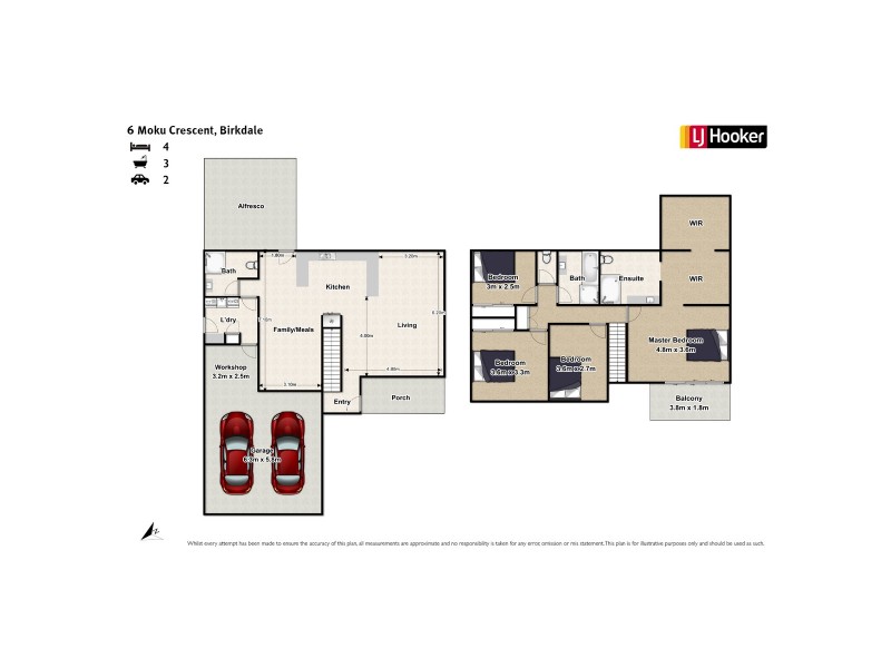 6 Moku Crescent, Birkdale QLD 4159 Floorplan