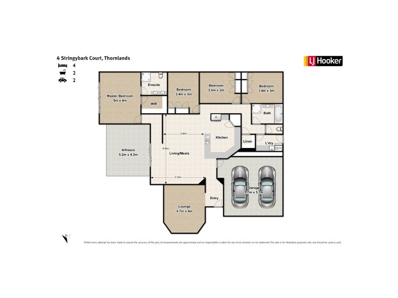 4 Stringybark Court, Thornlands QLD 4164 Floorplan