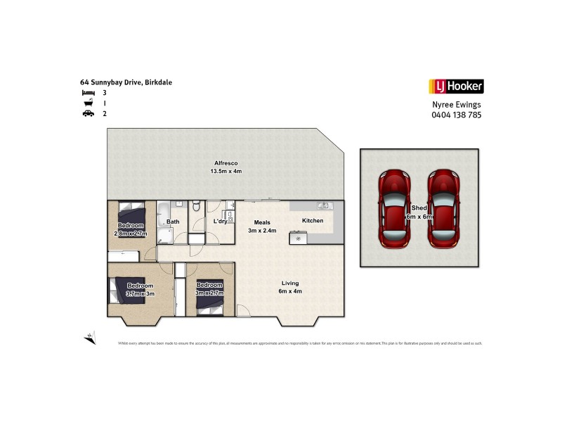 64 Sunnybay Drive, Birkdale QLD 4159 Floorplan