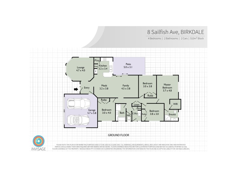 8 Sailfish Avenue, Birkdale QLD 4159 Floorplan