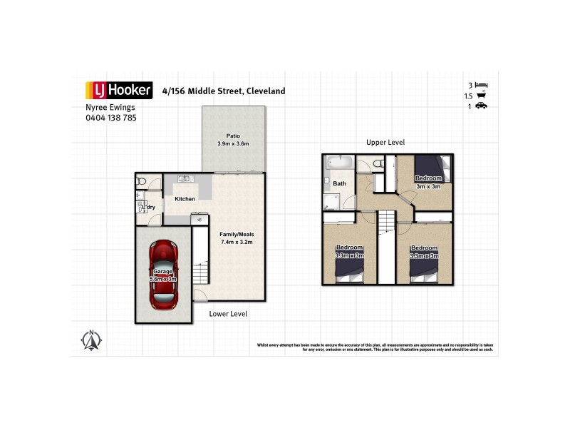 4/156 Middle Street, Cleveland QLD 4163 Floorplan