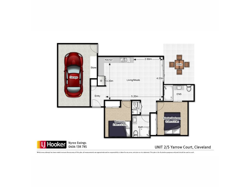 2/5 Yarrow Court, Cleveland QLD 4163 Floorplan