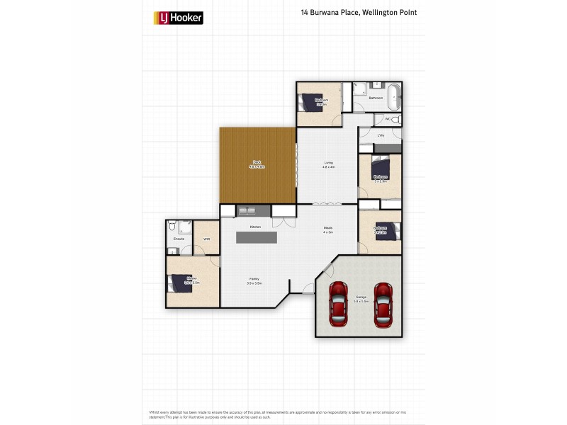 14 Burwana Place, Wellington Point QLD 4160 Floorplan