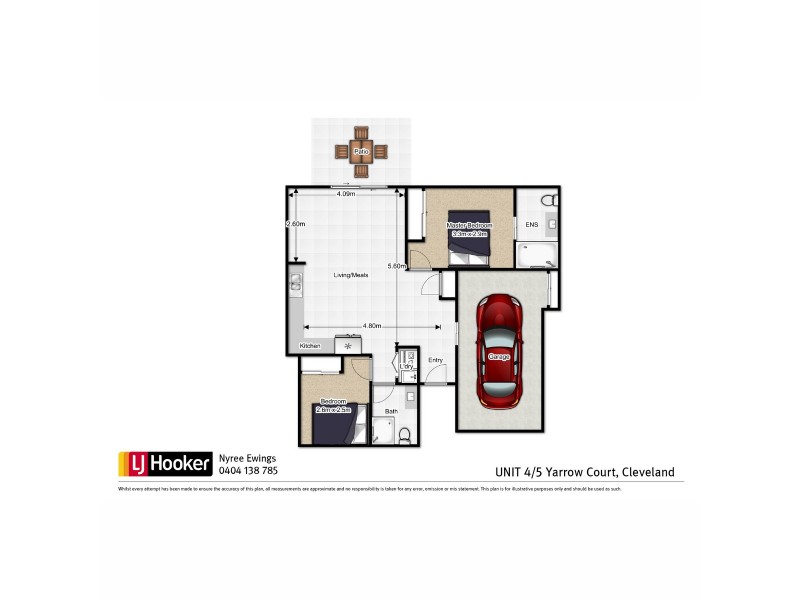 4/5 Yarrow Court, Cleveland QLD 4163 Floorplan