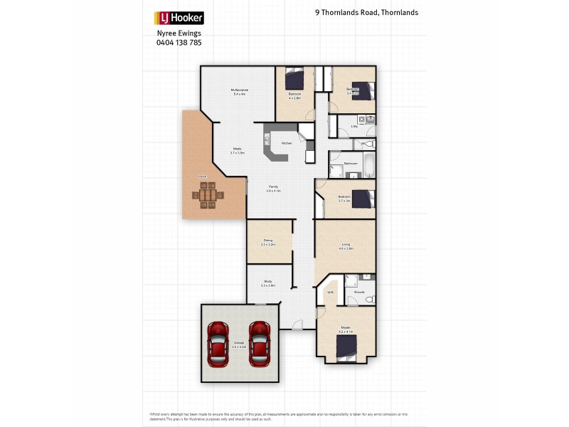 9 Thornlands Road, Thornlands QLD 4164 Floorplan
