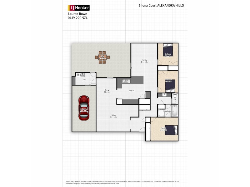 6 Iona Court, Alexandra Hills QLD 4161 Floorplan