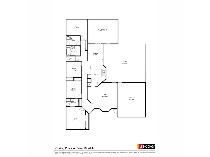 58 Mary Pleasant Drive, Birkdale QLD 4159 Floorplan