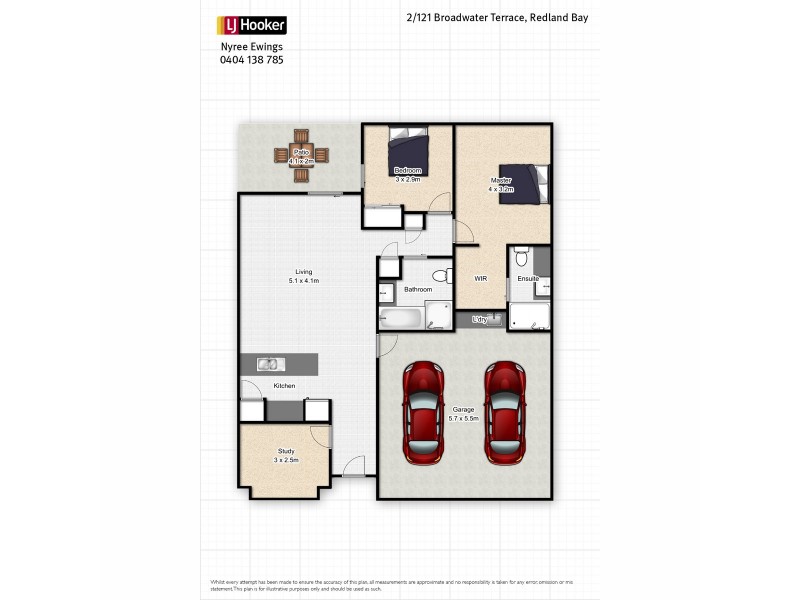 LOT 2/121 Broadwater Terrace, Redland Bay QLD 4165 Floorplan