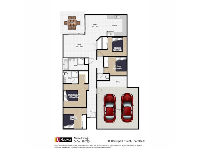 14 Davenport Street, Thornlands QLD 4164 Floorplan
