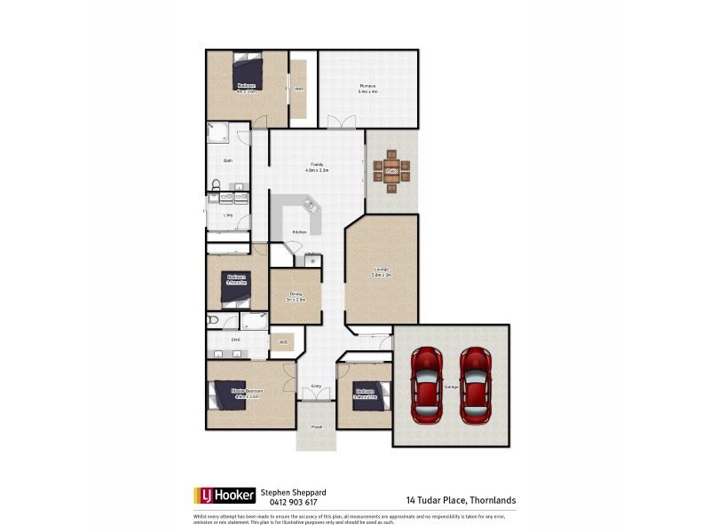 14 Tudar Place, Thornlands QLD 4164 Floorplan