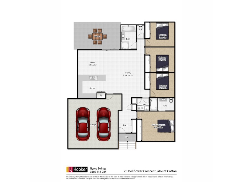 23 Bellflower Crescent, Mount Cotton QLD 4165 Floorplan