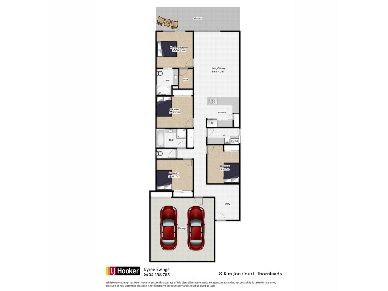 8 Kim Jon Court, Thornlands QLD 4164 Floorplan